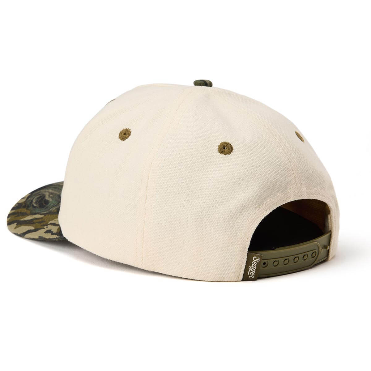 Seager X Mossy Oak Gone Hunting Camo Cream Snapback Hat