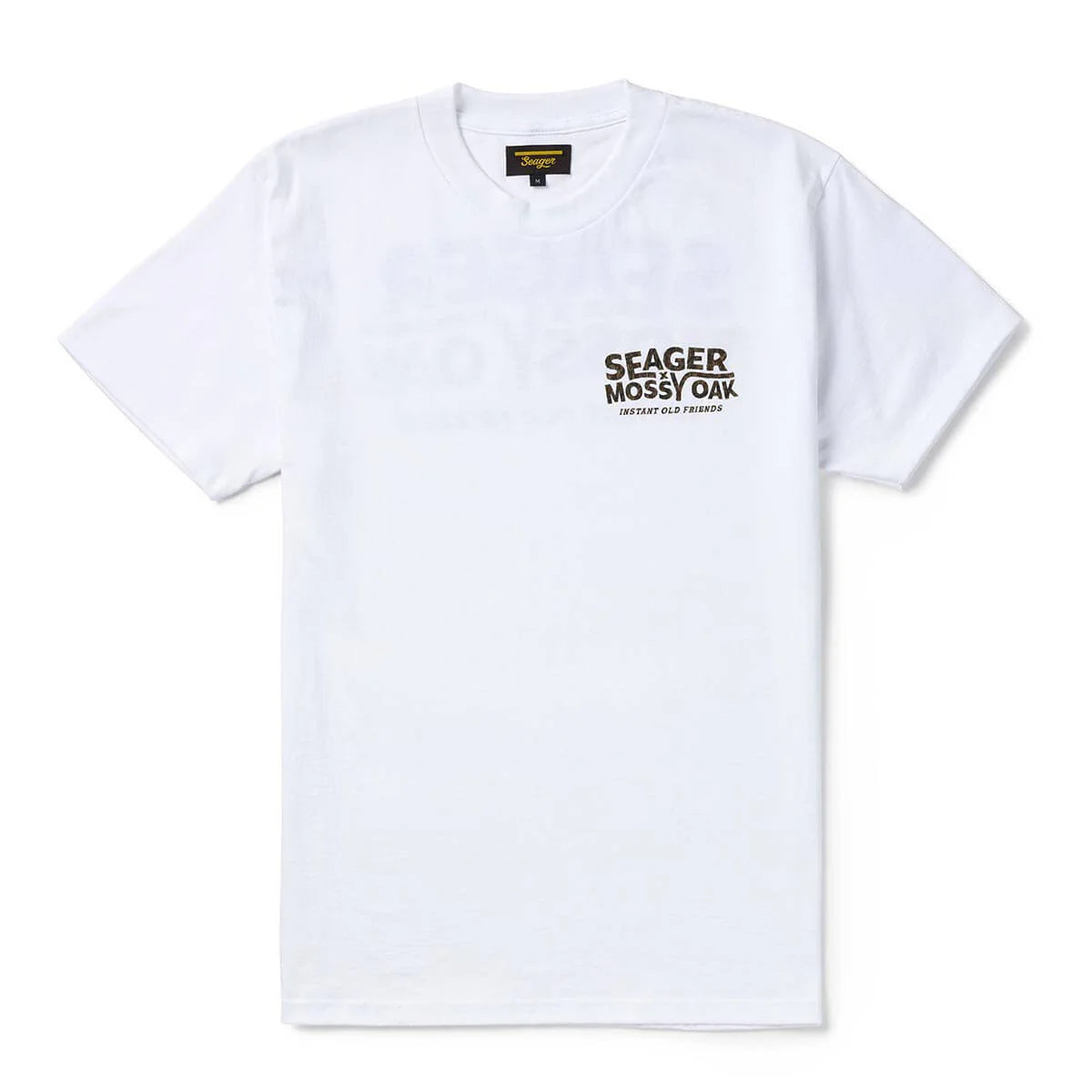 Seager X Mossy Oak I.O.F. Instant Old Friends White Tee S/s Shirt