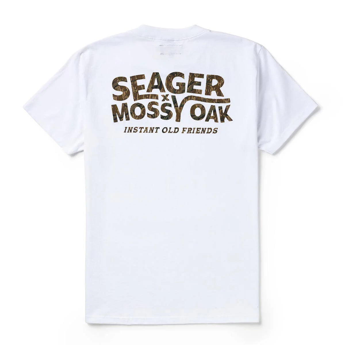 Seager X Mossy Oak I.O.F. Instant Old Friends White Tee S/s Shirt