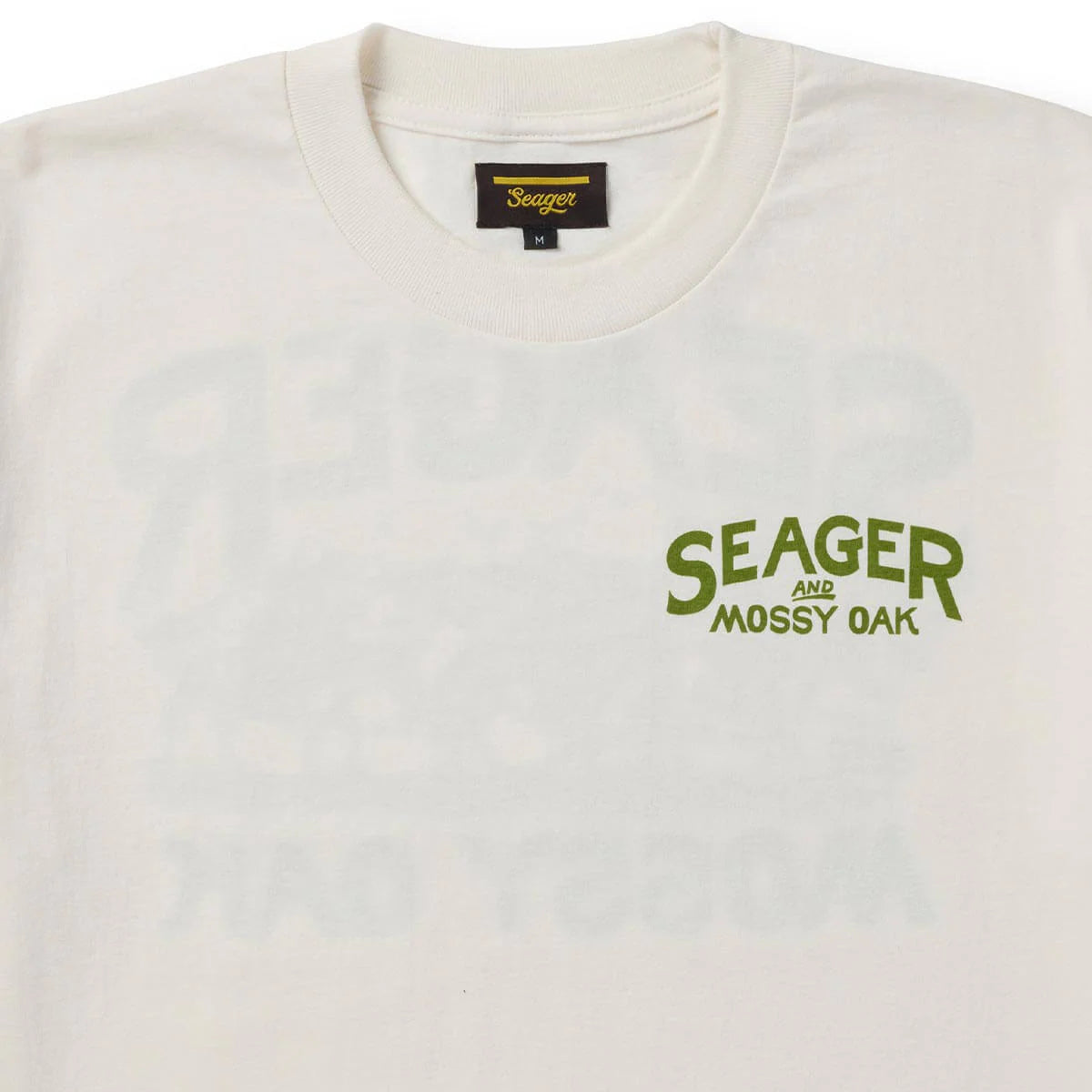 Seager X Mossy Oak Pack Out Vintage White Tee S/s Shirt