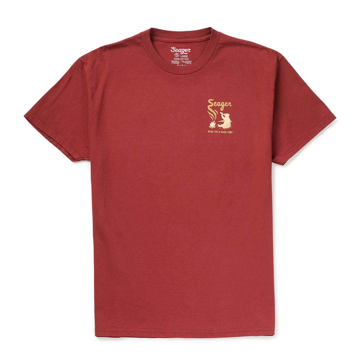 Seager Smokey Roasted Red S/s Shirt