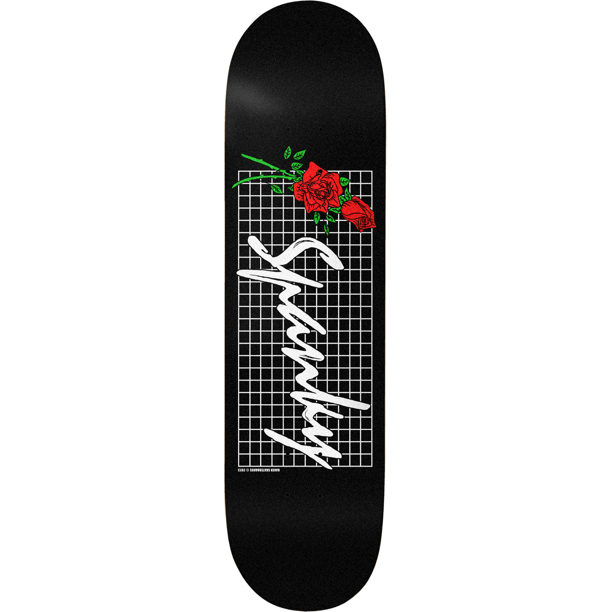 Baker Kevin Spanky Long Roses Black 8.25" Skateboard Deck
