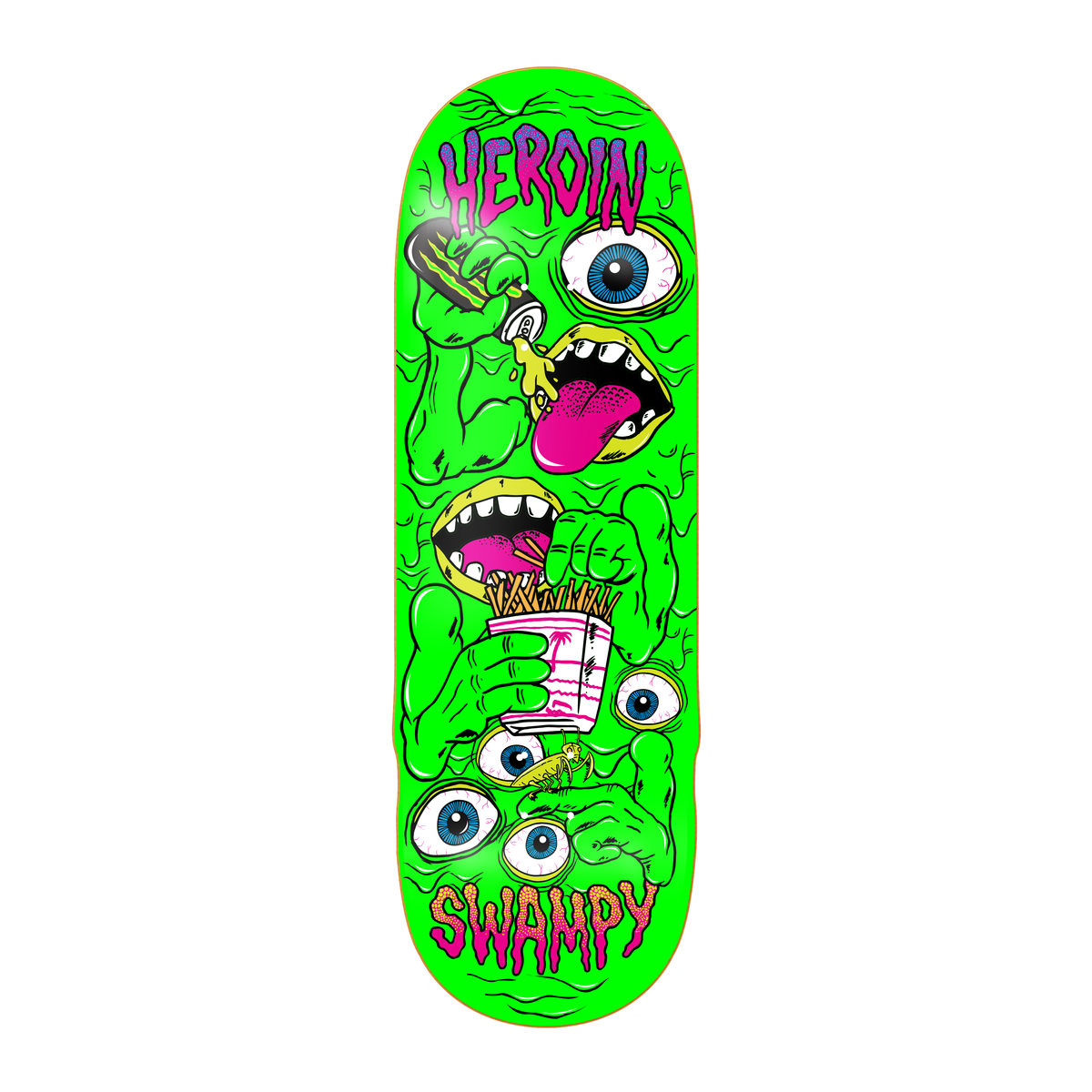 Heroin Swampy Mutate or Die 10.2" Skateboard Deck