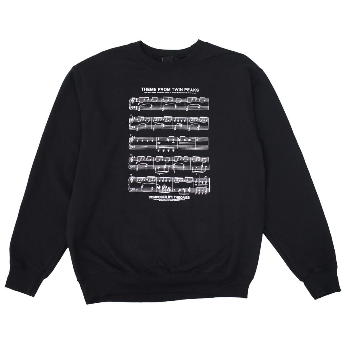 Theories Dance Of The Dream Black Crewneck Sweatshirt