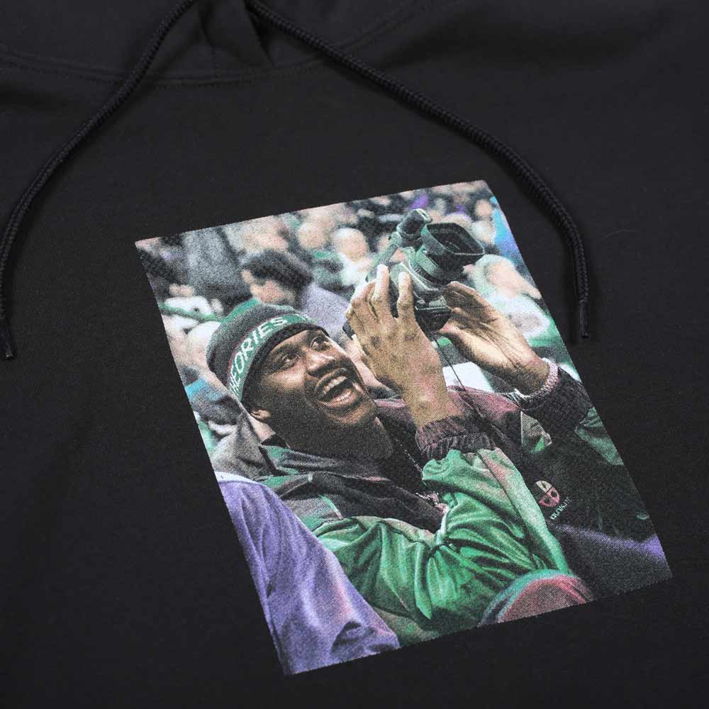 Theories Courtside Black Hooded Sweatshirt