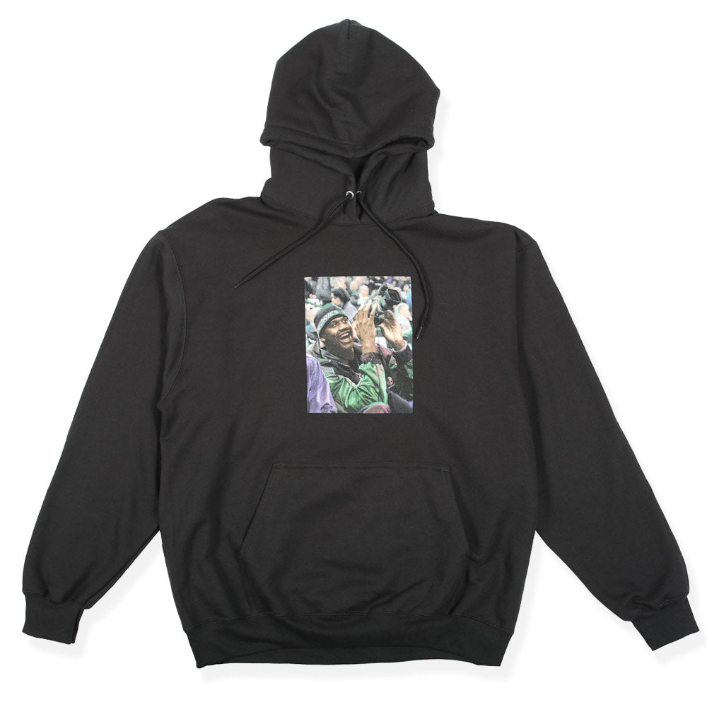 Theories Courtside Black Hooded Sweatshirt