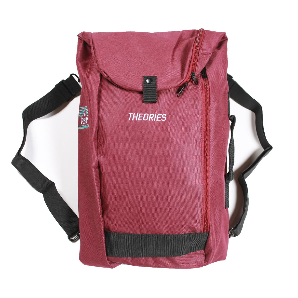 Theories x Pitbull Propaganda 3 Way Maroon Skateboard Backpack Duffel