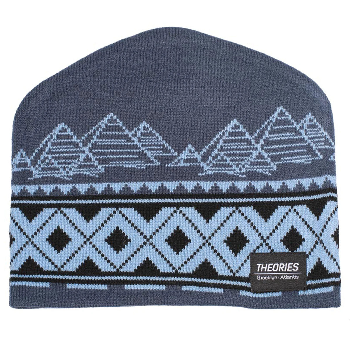 Theories Encoded Eggplant/Sky Blue Beanie