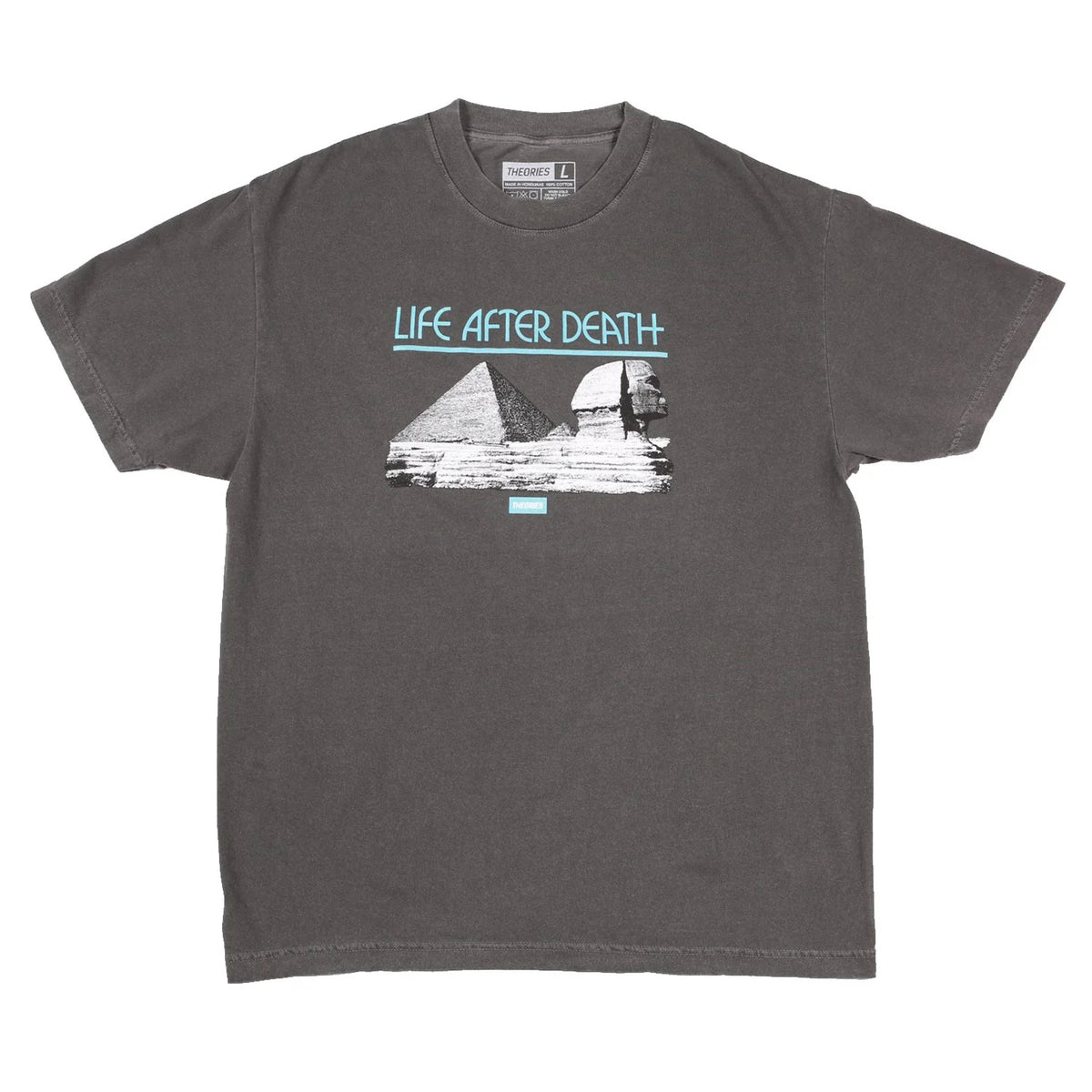 Theories Life After Death Garment Dyed Faded Black S/s Shirt
