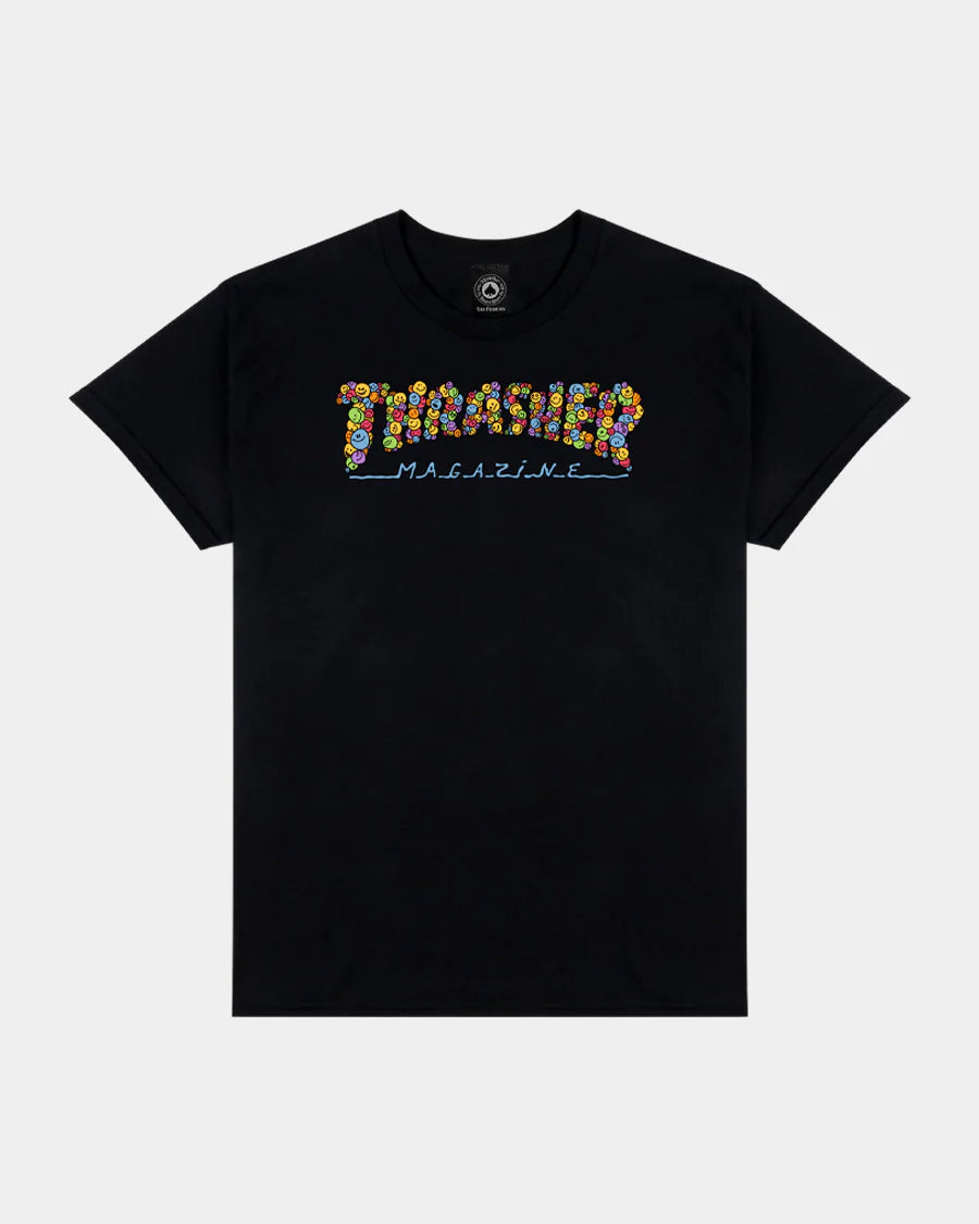 Thrasher Smile by Spanky Black S/s Shirt