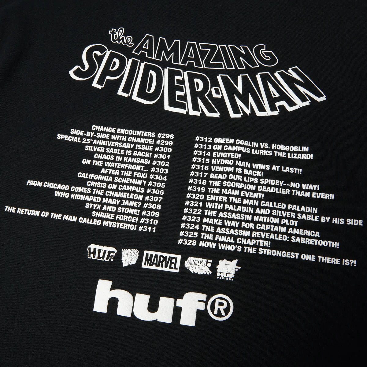 Huf X Marvel Spider-Man Three Hundred Black S/s Shirt