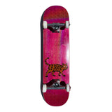 Long Beach Skate Co Trippy Cat Assorted Stain Skateboard Complete