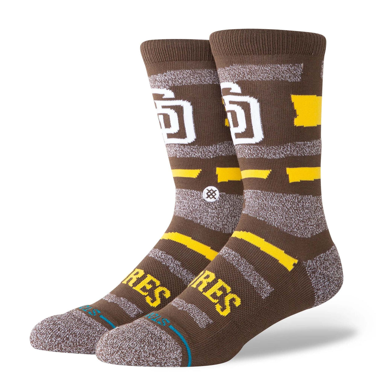 Stance San Diego Padres Squeeze Brown Crew Socks
