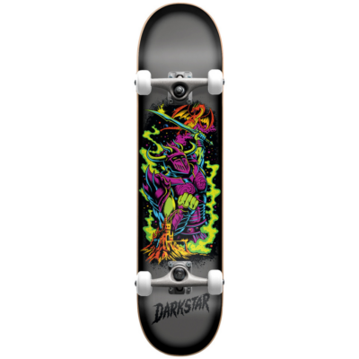 Darkstar Blacklight Silver First Push 8.125" Complete Skateboard