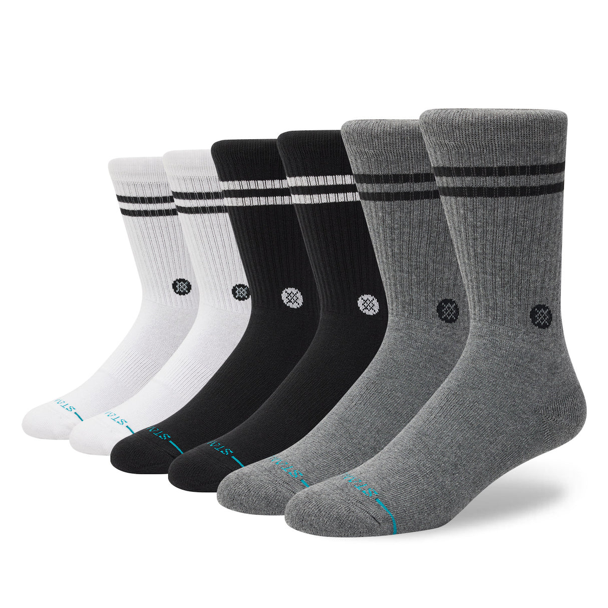 Stance Core 6 Pack Crew Multi Socks