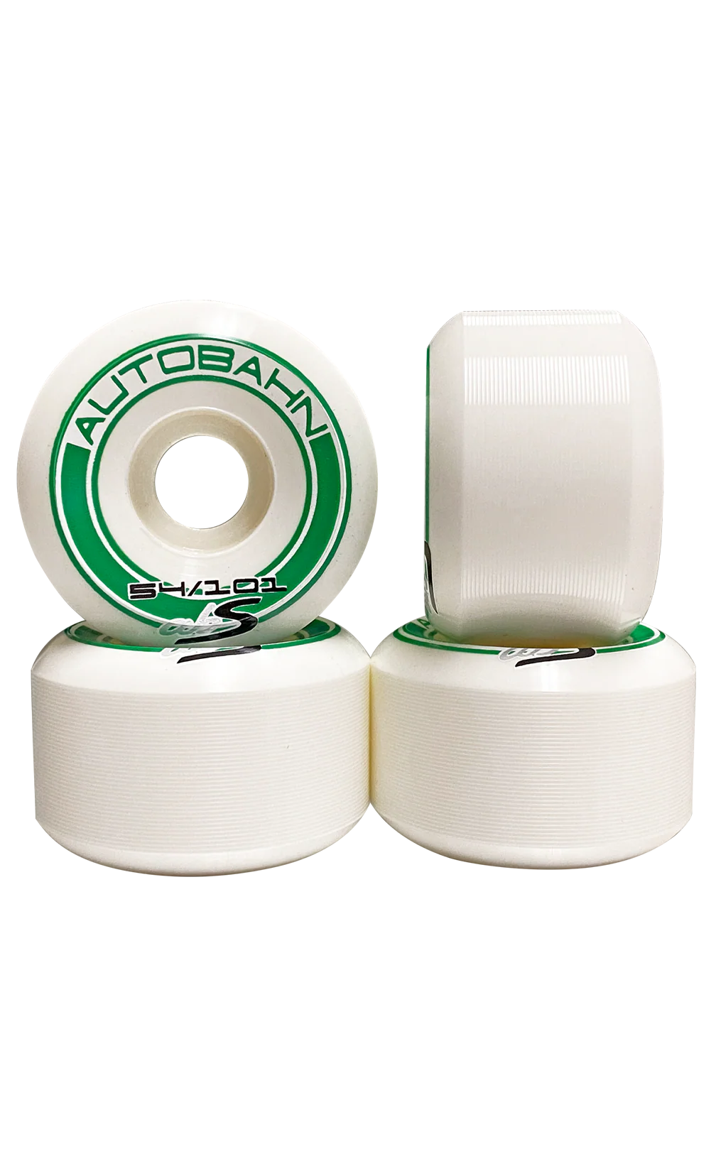 Autobahn GT1 Widebody White 54mm 101a Skateboard Wheels