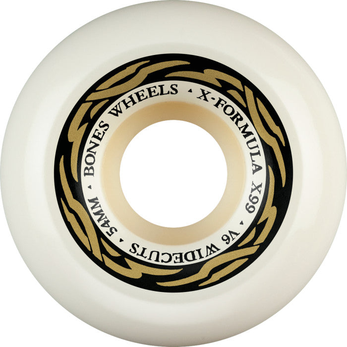 Bones Wheels X-Formula XF V6 Wide-Cut 54mm 99A Skateboard Wheels