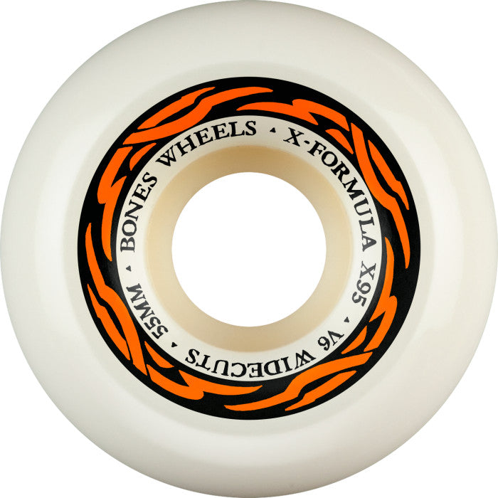 Bones Wheels X-Formula XF V6 Wide-Cut 55mm 95A Skateboard Wheels