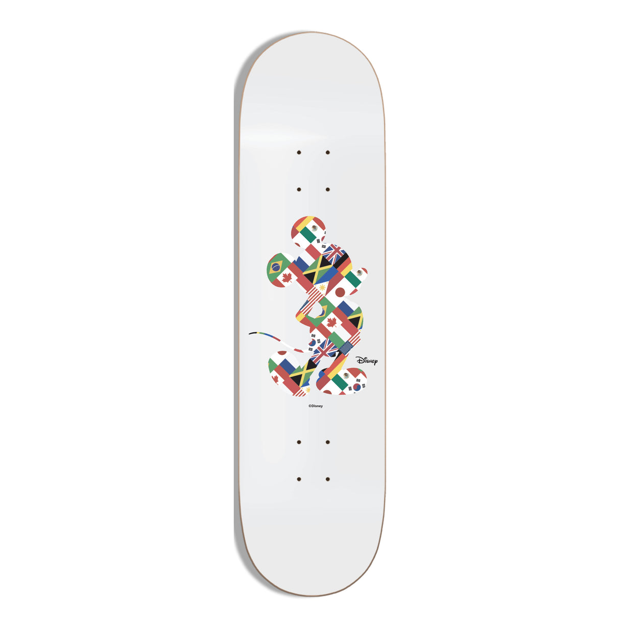 Huf X Mickey Mouse Worldwide Tour White 8.25" Skateboard Deck
