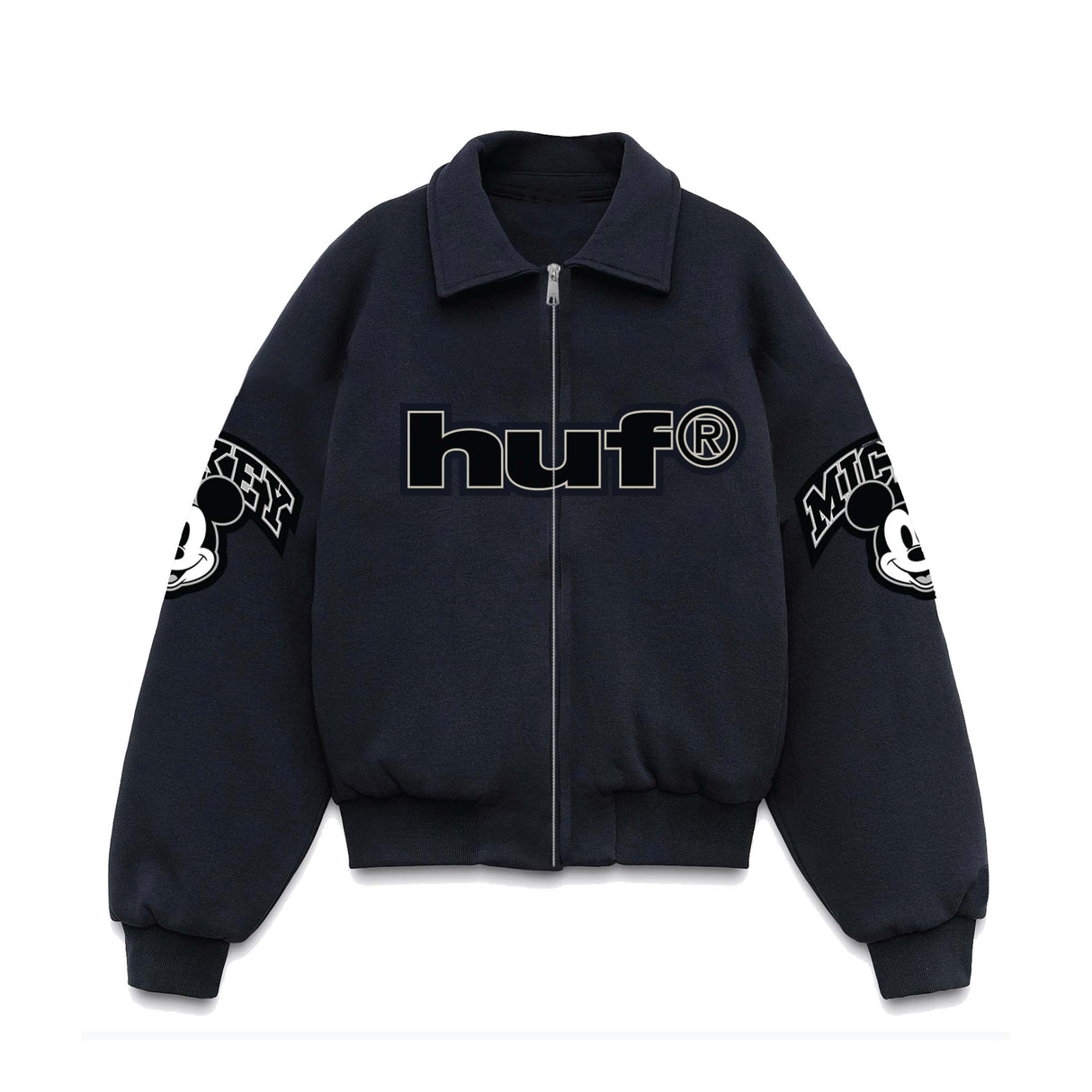 Huf X Mickey Mouse Worldwide Tour Navy Varsity Jacket
