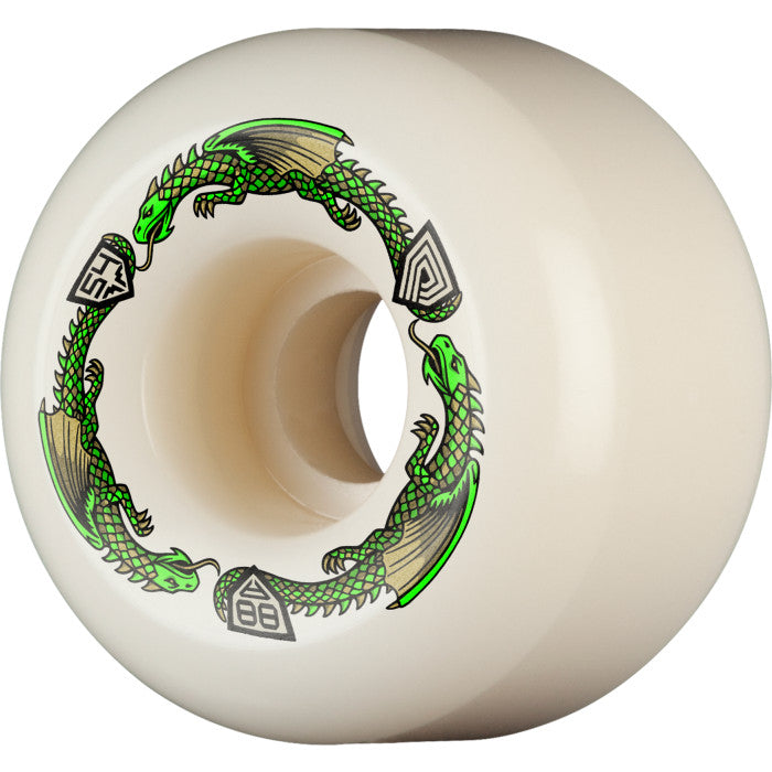 Powell Peralta Dragon Formula Green 88a 54mm x 39mm A2 Skateboard Wheels