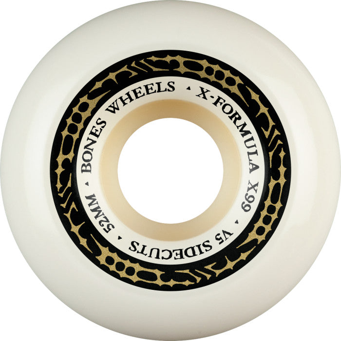 Bones X-Formula 52mm V5 Sidecuts 99A Skateboard Wheels