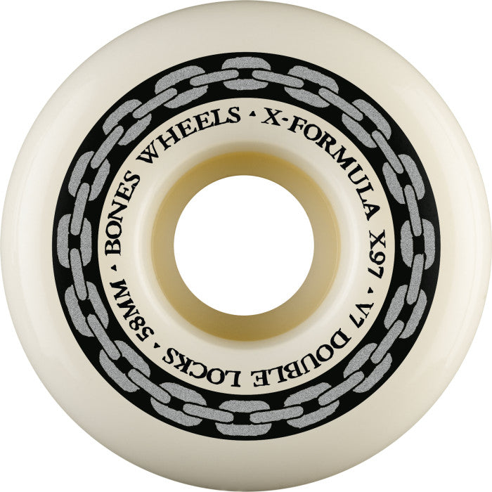 Bones X-Formula 58mm V7 Double Locks 97A Skateboard Wheels