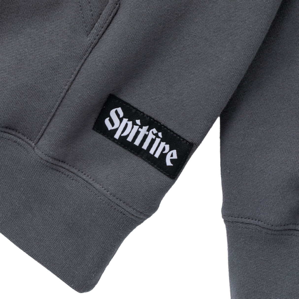 Spitfire Molotov Angel Embroidred Charcoal Hooded Sweatshirt