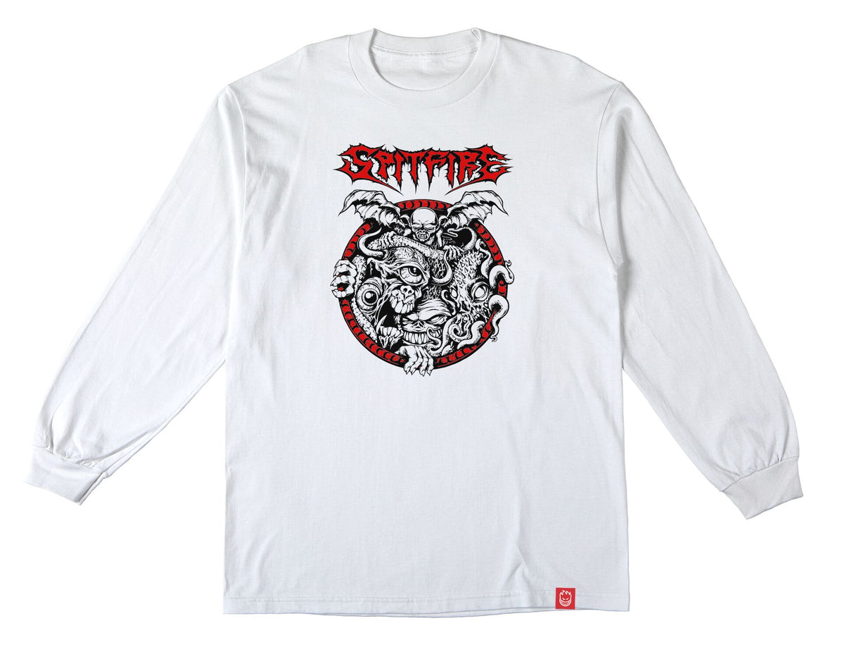 Spitfire Demon Gate White L/s Shirt
