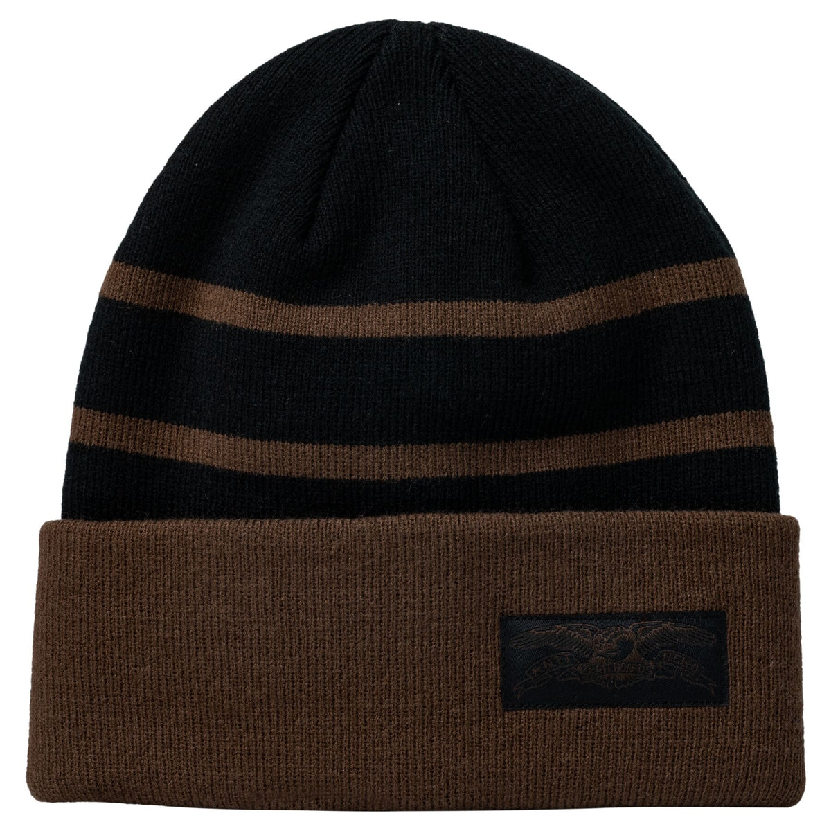 Anti-Hero Stock Eagle Label Black/Brown Cuff Beanie