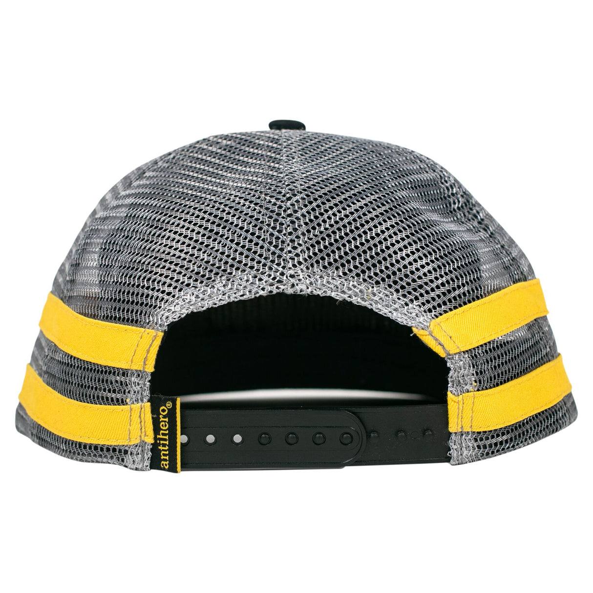 Anti-Hero Basic Eagle Black Charcoal Yellow Snapback Hat