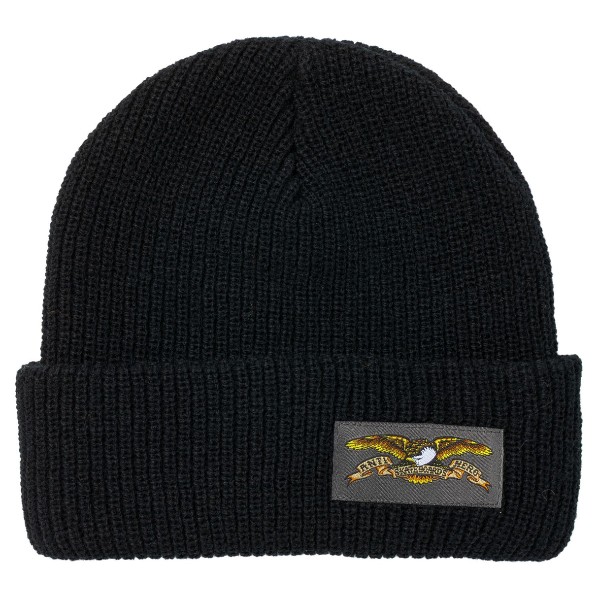 Anti-Hero Full Eagle Label Black Cuff Beanie