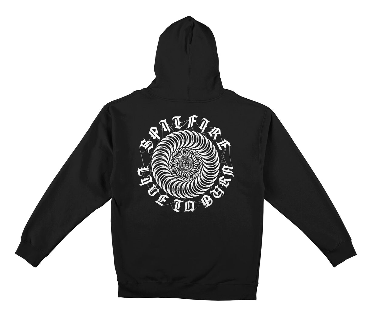 Spitfire Web Classic Black Hooded Sweatshirt