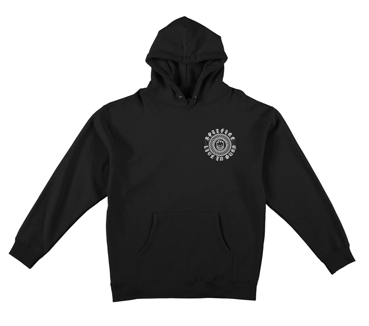 Spitfire Web Classic Black Hooded Sweatshirt