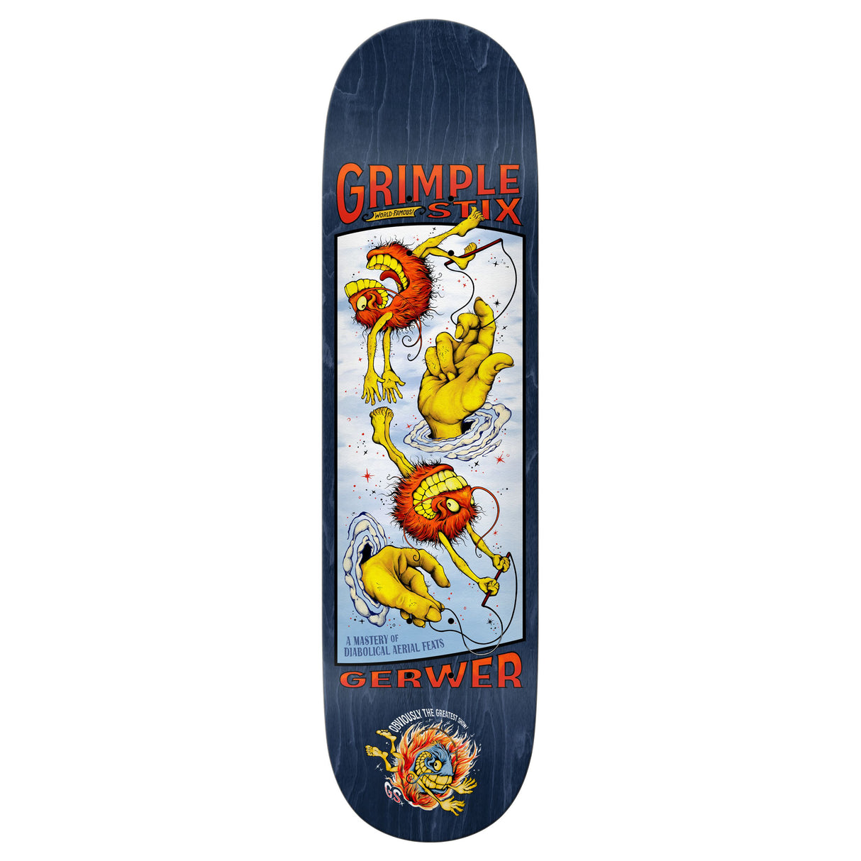 Anti-Hero Gerwer Grimple Obvious Greats - 8.25" Multi Skateboard Deck
