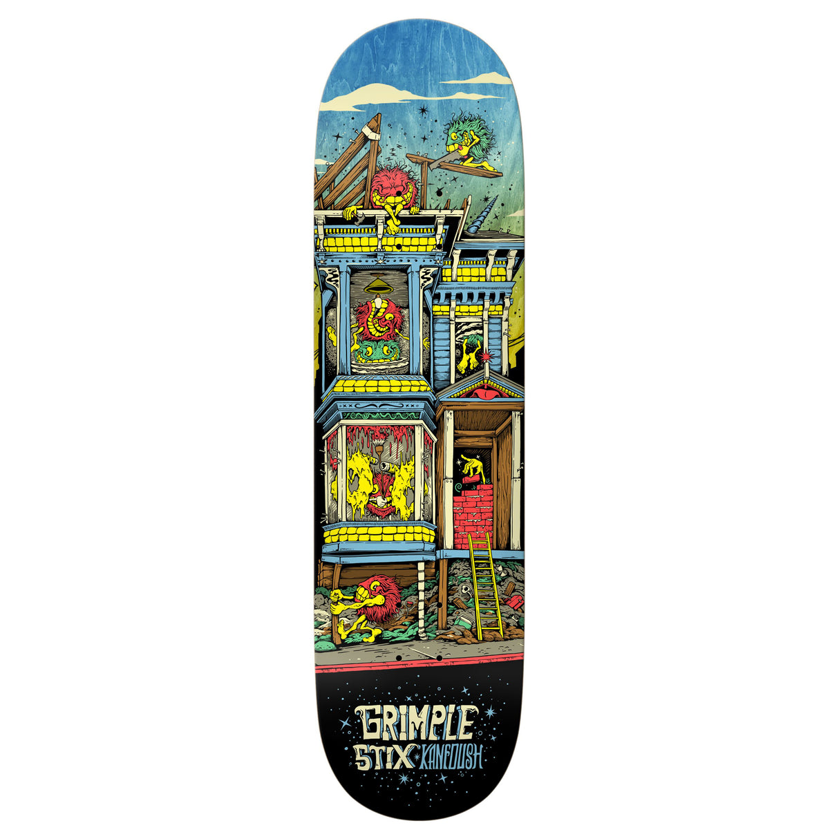 Anti-Hero Kanfoush Grimple Stix Victorians - 8.75" Skateboard Deck