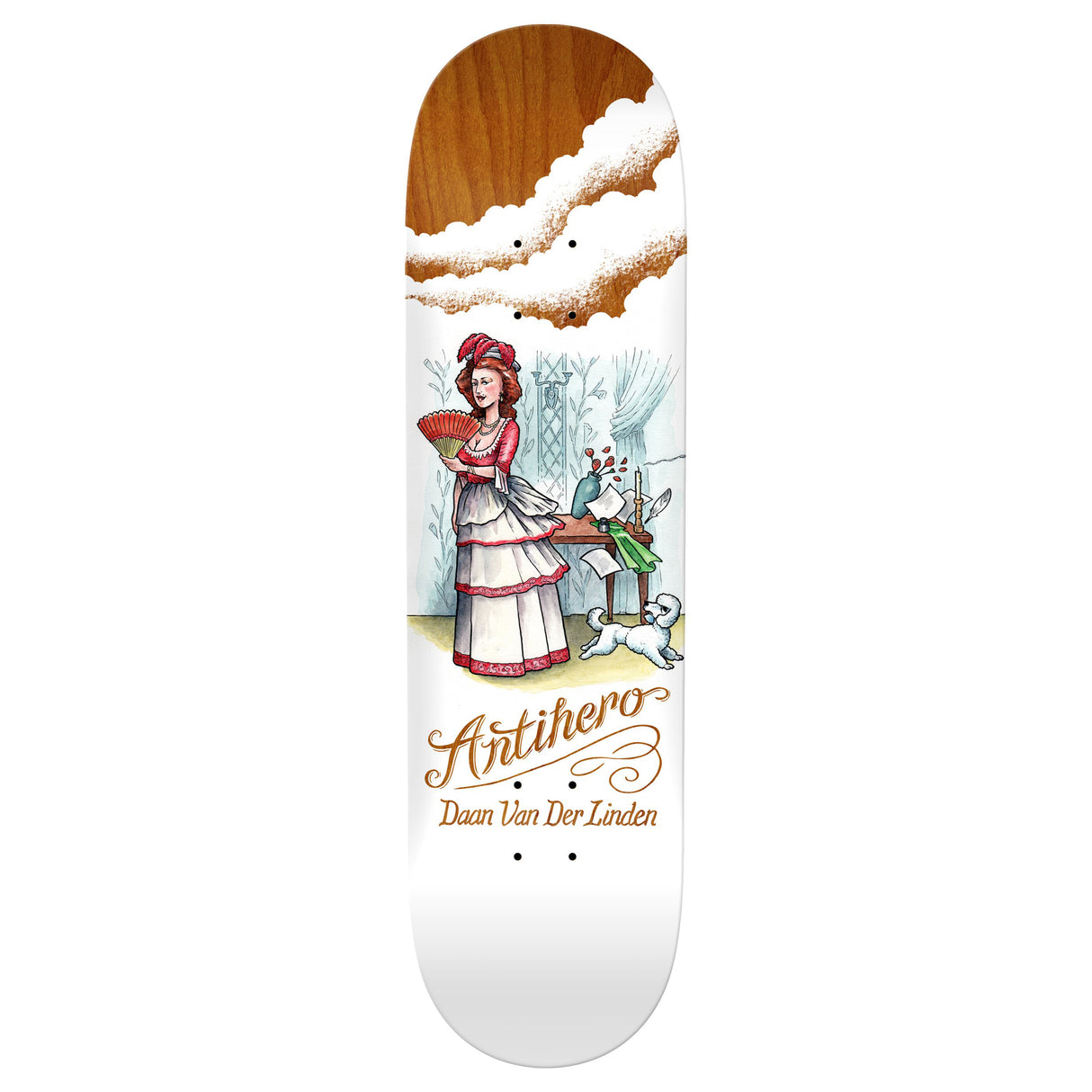 Anti-Hero Daan Flaturlent Beauties - 8.5" White Skateboard Deck