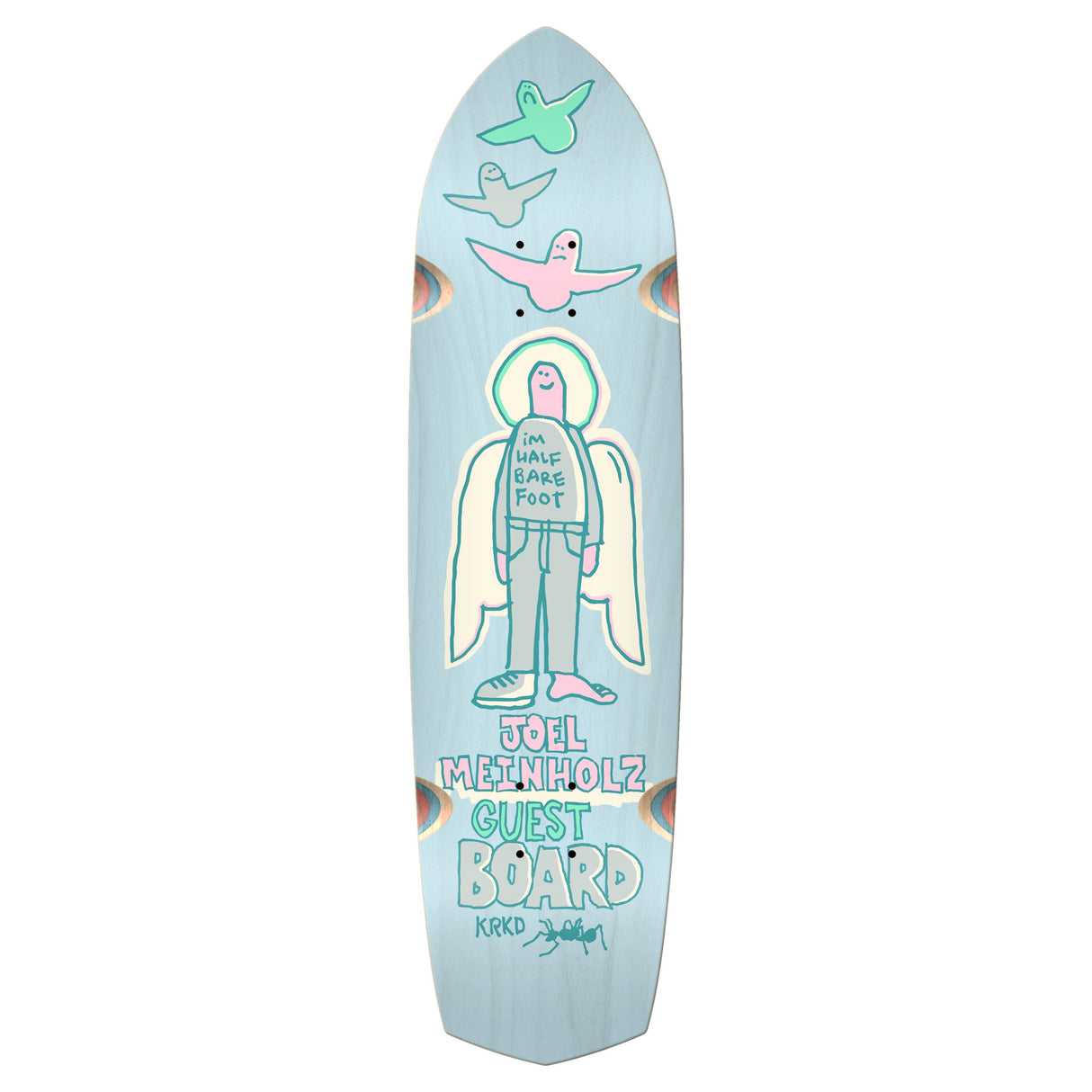 Krooked Joel Meinholz - Guest Pro - Zig Zagger - 8.62" Lt. Blue Skateboard Deck