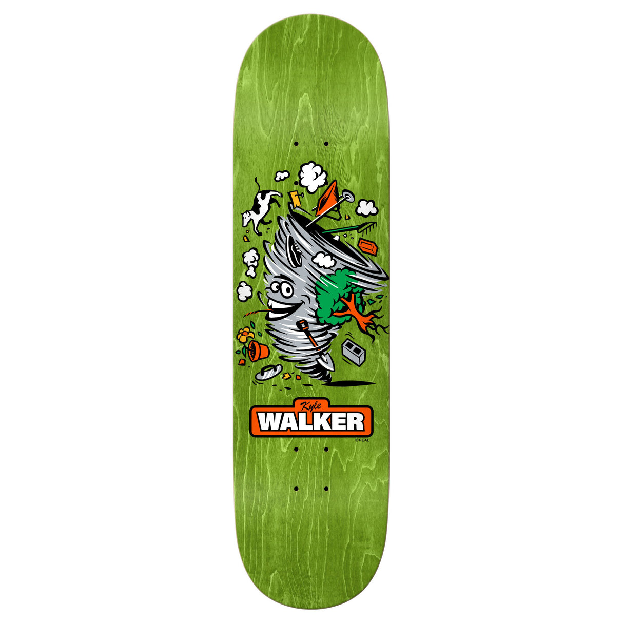 Real Kyle Mascot - 8.25" Easy Rider Green Skateboard Deck