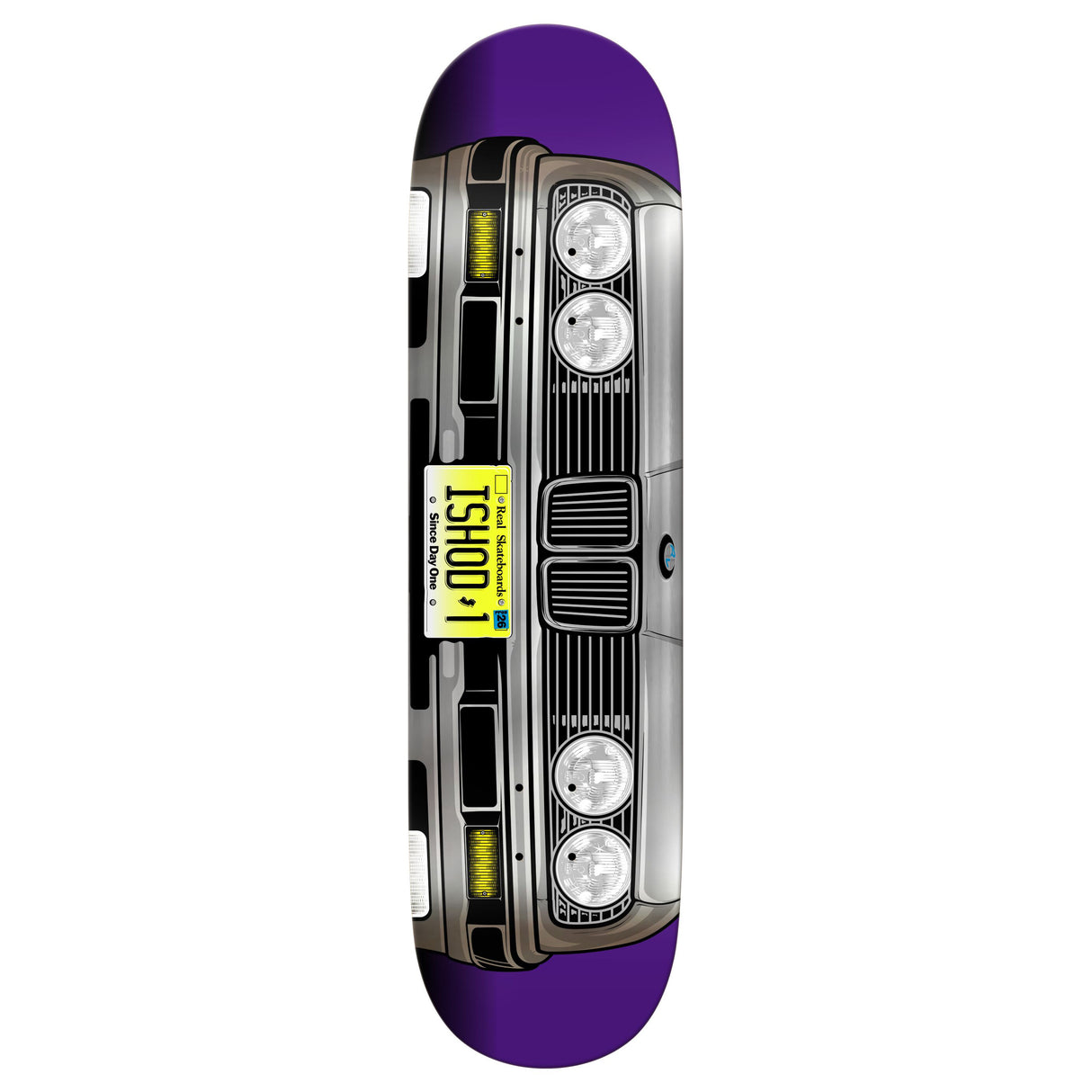 Real Ishod Grill Ltd. - Silver Foil - 8.5" Twin Tail Silver Foil Skateboard Deck