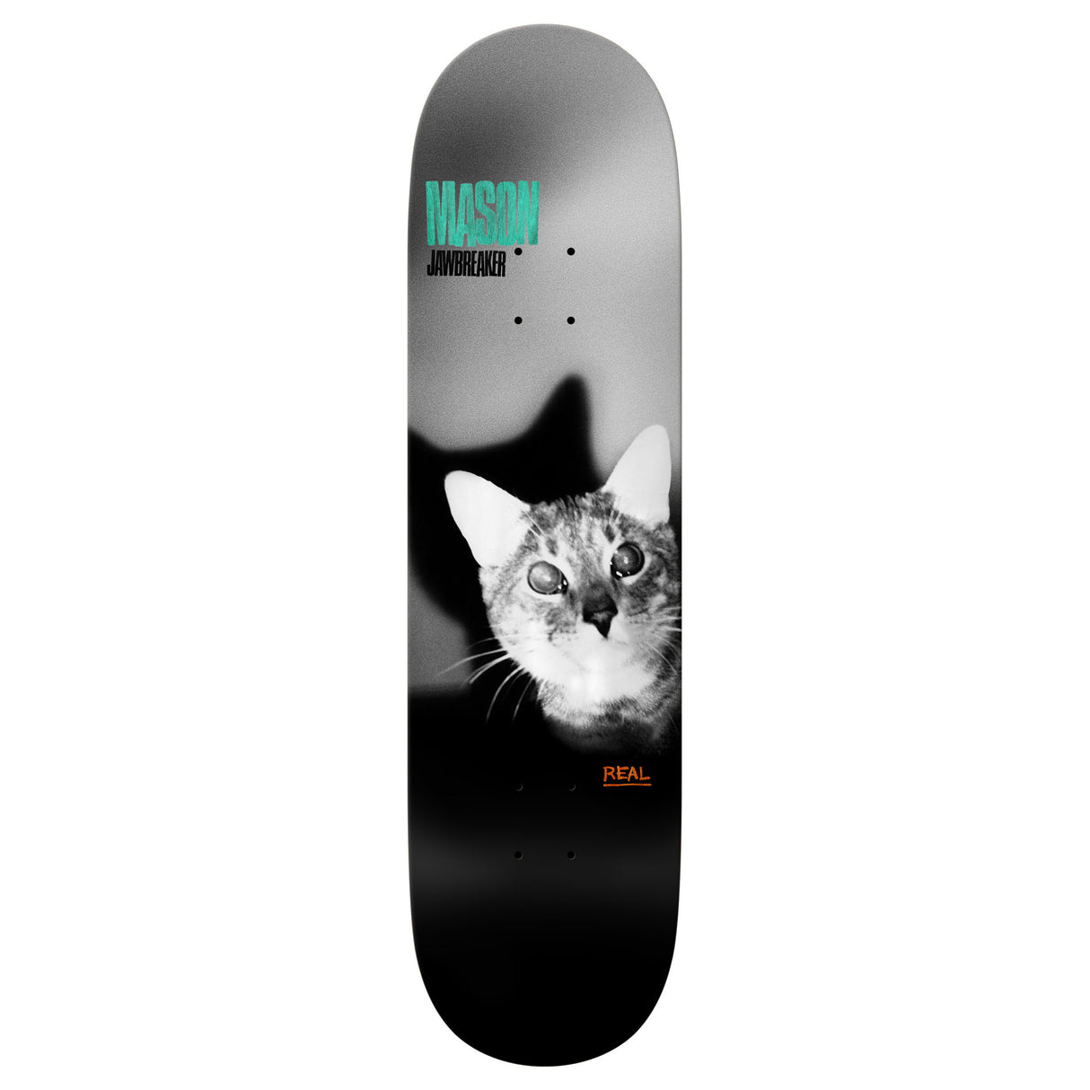Real Mason Jawbreaker Unfun 8.28" Black Skateboard Deck