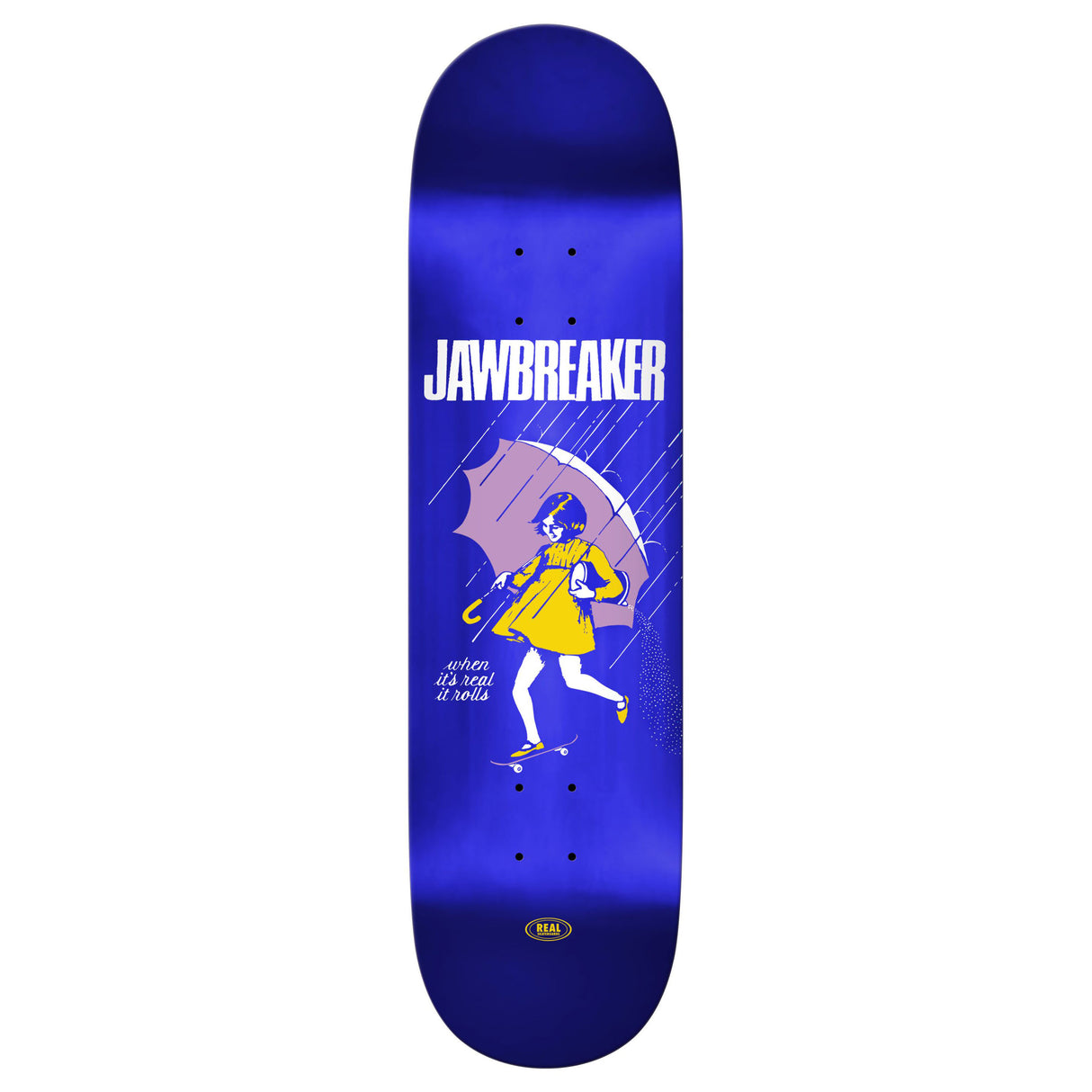 Real Team Jawbreaker Blue Foil 8.38" Skateboard Deck