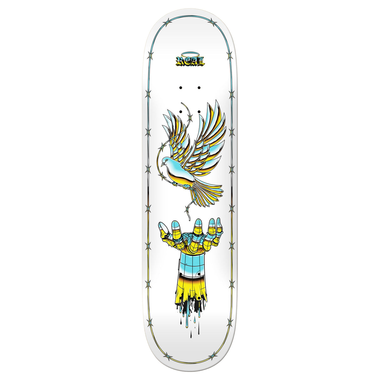 Real Team Synthetic Peace - 8.25" Skateboard Deck