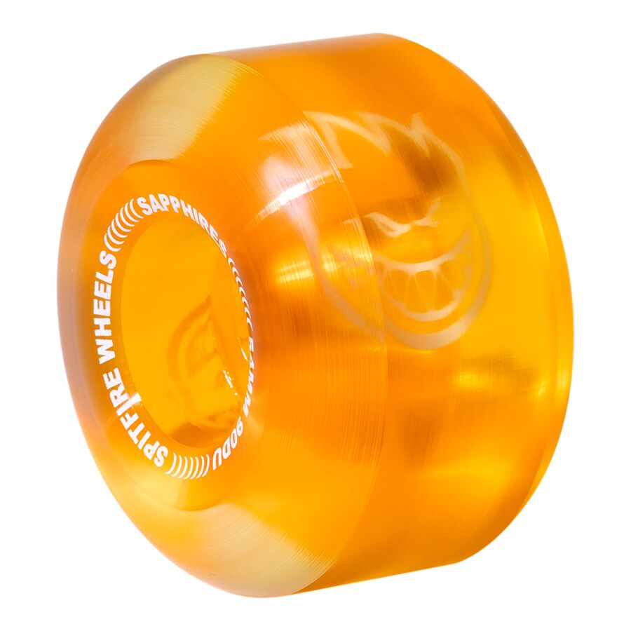 Spitfire Sapphire Clear Orange 90a 54mm Skateboard Wheels