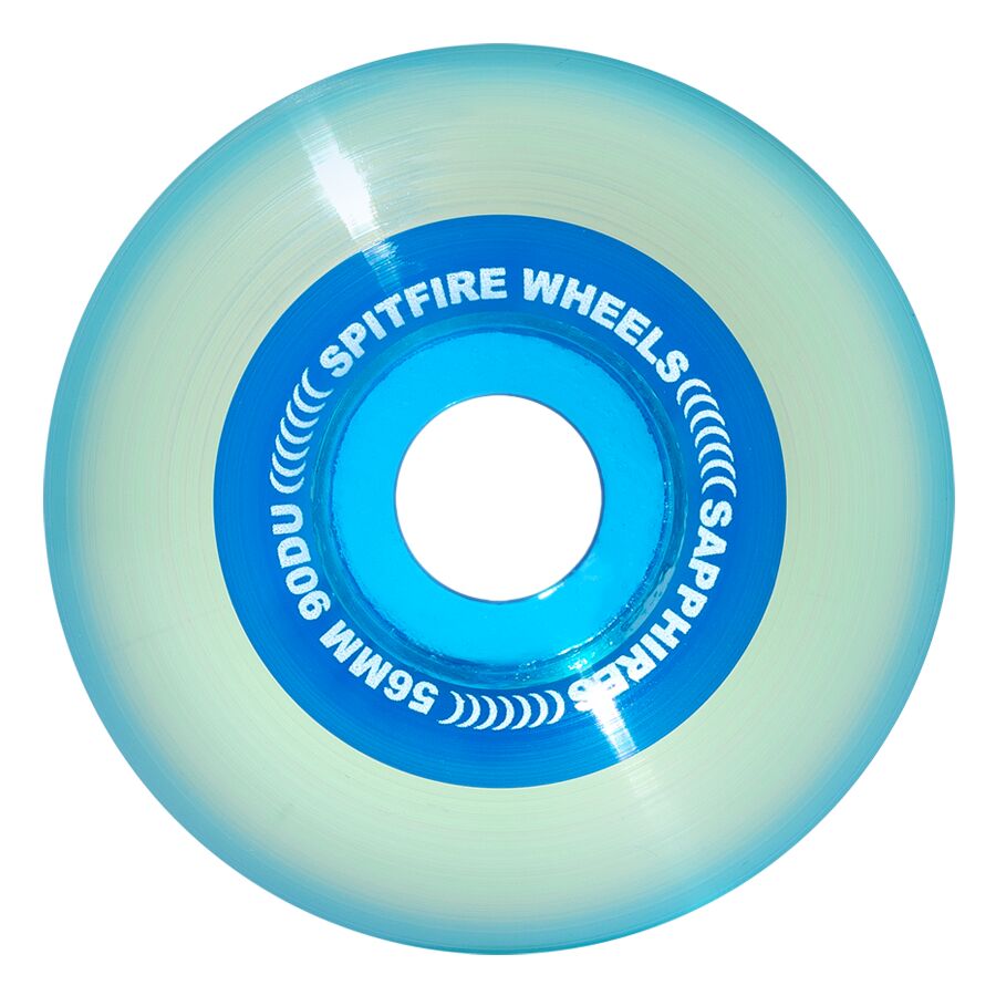 Spitfire Sapphire Clear Blue 90a 56mm Skateboard Wheels