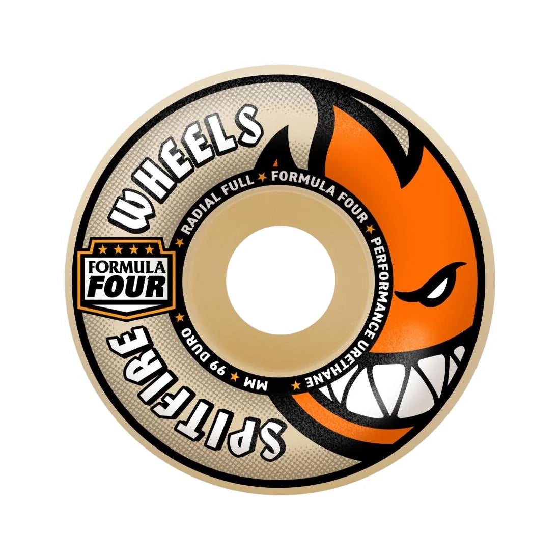 Spitfire F4 99 Radial Full 54 Natural 54mm Skateboard Wheels