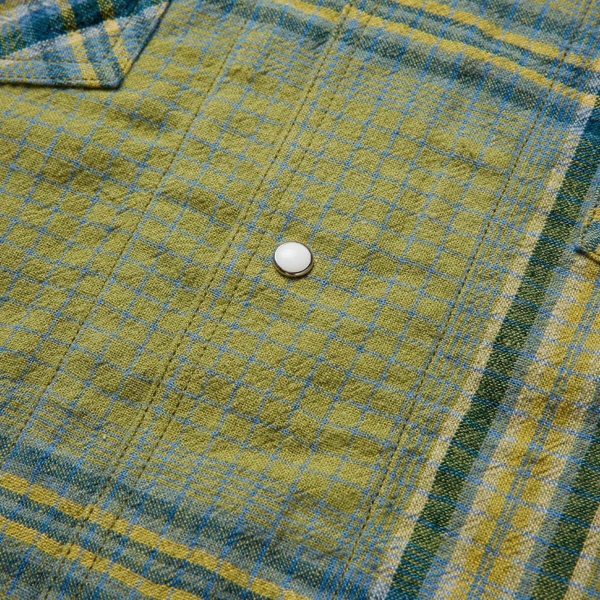 Seager Whippersnapper Moss Grid Plaid S/s Button Up Shirt