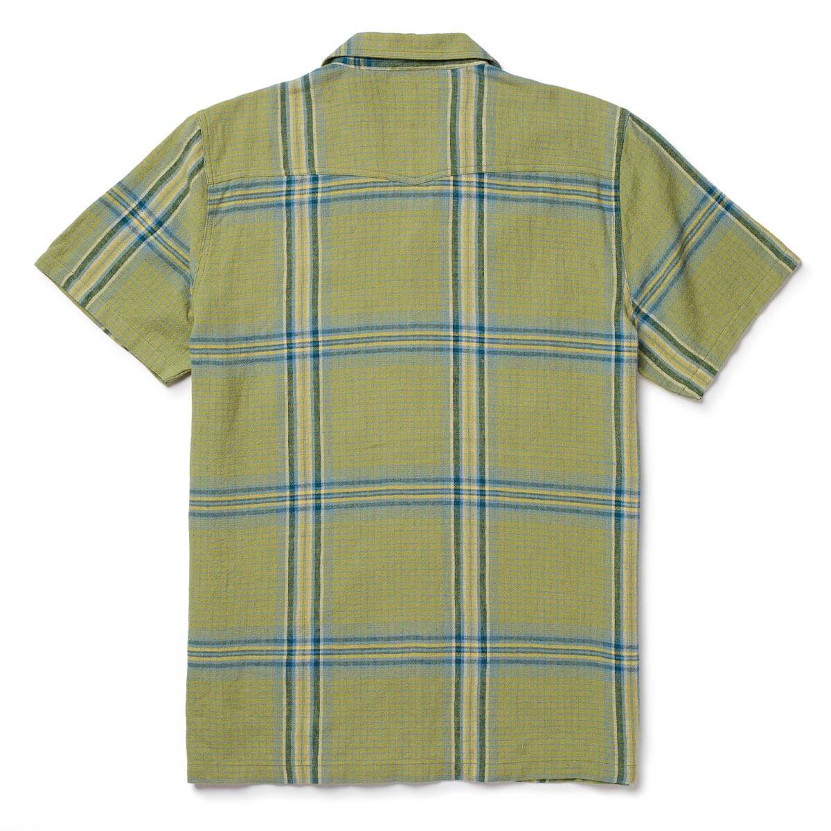 Seager Whippersnapper Moss Grid Plaid S/s Button Up Shirt