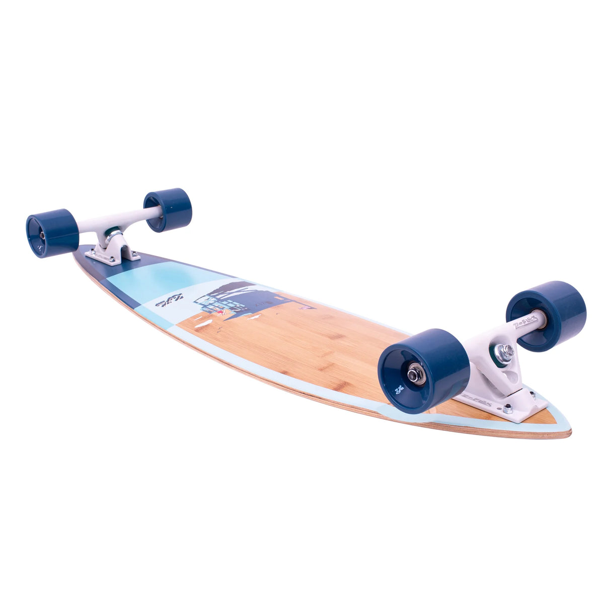 Z-Flex Bamboo Pintail Longboard Complete Skateboard