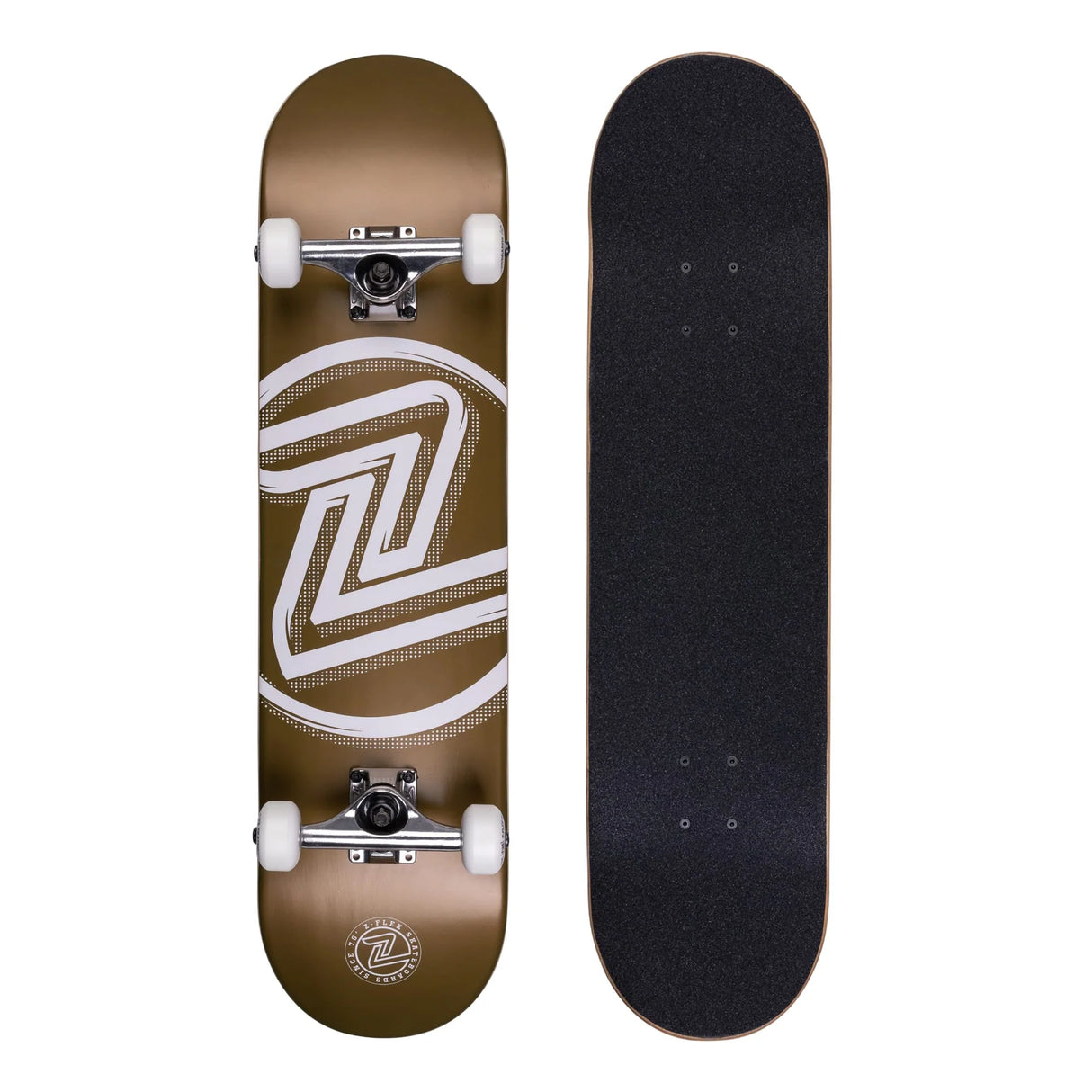 Z-Flex Logo Gold 7.8" Street Complete Skateboard